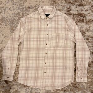 Cotton On Light Brown Plaid Men's Shirt